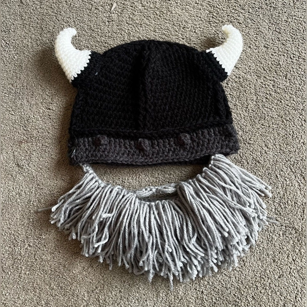 Beard Head ‘Viking Helmet & Beard’ Crochet Hat